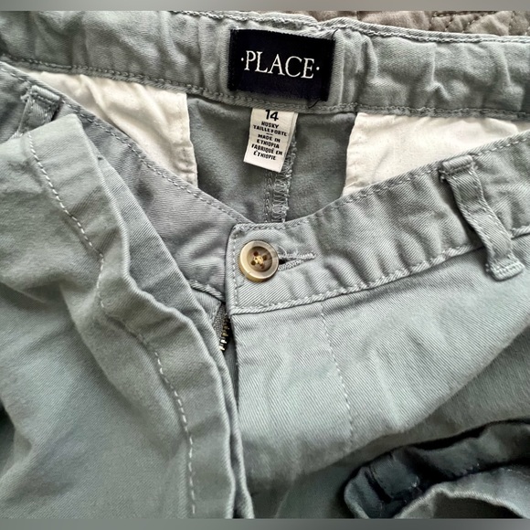 4 pr of The Children’s place flat from stretch chino pants 14 Husky uniform - Picture 5 of 10